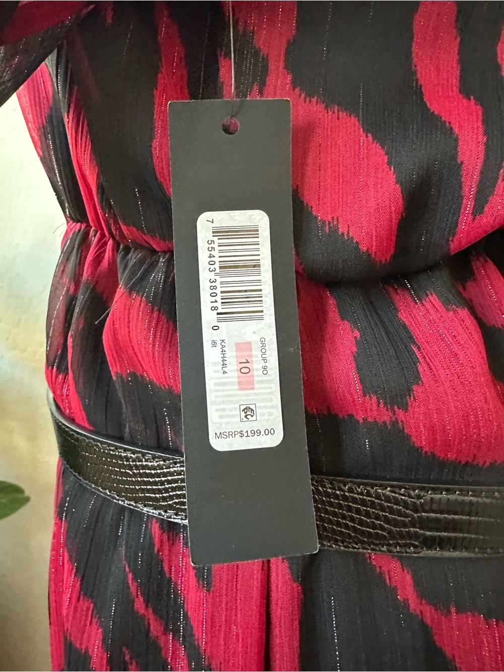 NWT Donna Karen New York Red Women’s Elegant Dress Size 10 - Picture 7 of 9